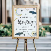 Welkomstbord van Halloween "Baby is Brewing" Poster