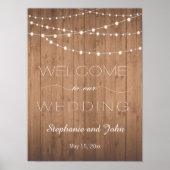 Welkomstbord van het land poster (Voorkant)