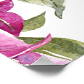 Welkomstbord van het Mediterrane Bougainvillea Wed Poster (Hoek)