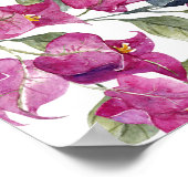 Welkomstbord van het Mediterrane Bougainvillea Wed Poster (Hoek)