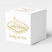 Welkomstbord van Las Vegas Elegant Gold Wedding Bedankdoosjes (Voorkant Zijde)