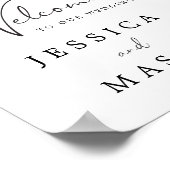 Welkomstbord van Magnolia Cotton Weddenschap Poster (Hoek)