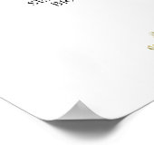 Welkomstbord van Rustic Blue Floral Wedding Poster (Hoek)