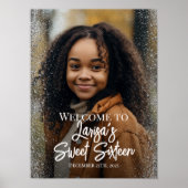 Welkomstbord van zestien partijen met foto poster (Voorkant)