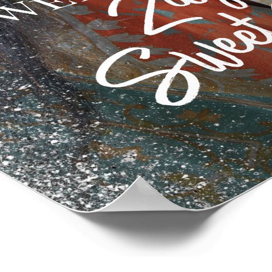 Welkomstbord van zestien partijen met foto poster (Hoek)