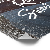 Welkomstbord van zestien partijen met foto poster (Hoek)