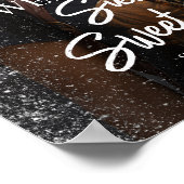 Welkomstbord van zestien partijen met foto poster (Hoek)