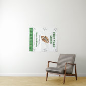 Welkomstbord Voetbal Verjaardagsfeestje Wandkleed (In Situ (horizontaal))