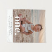 Welkomstbord voor 1e verjaardagsfoto wandkleed (Voorkant (horizontaal))