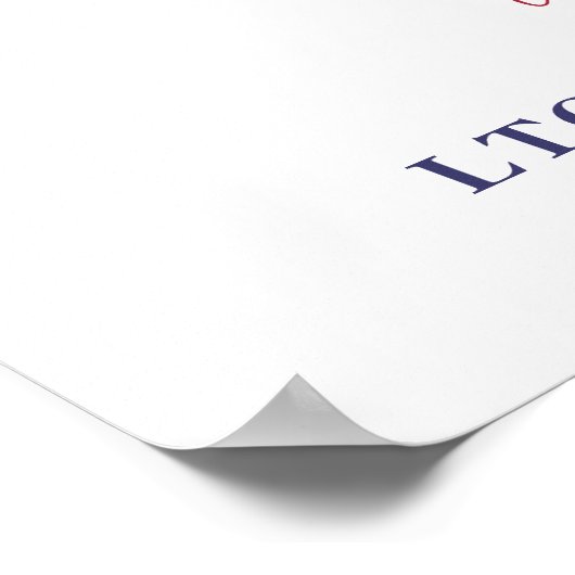 Welkomstbord voor Amerikaanse Militairen na hun pe Poster (Hoek)