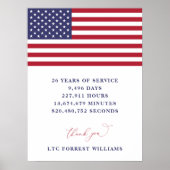 Welkomstbord voor Amerikaanse Militairen na hun pe Poster (Voorkant)