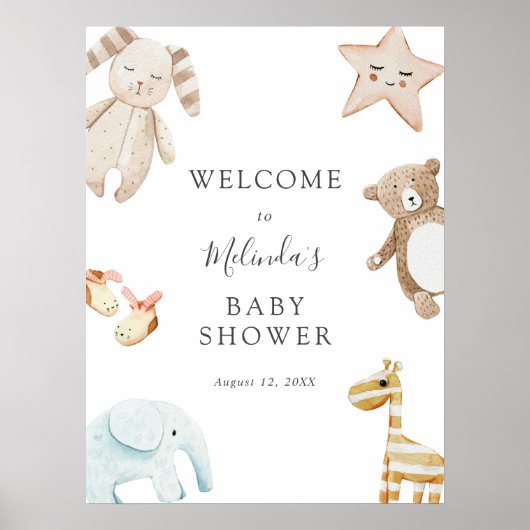 Welkomstbord voor  Baby Poster (Voorkant)