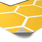 Welkomstbord voor baby shower met bijen poster (Hoek)