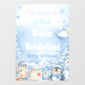 Welkomstbord voor Baby Shower | Mooie Dieren voor  Raamsticker (Vel)