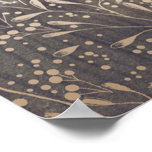 Welkomstbord voor baby's Breath Rustic Floral Wedd Poster (Hoek)