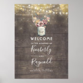 Welkomstbord voor bijtende muffer en gouden bruine poster (Voorkant)