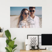 Welkomstbord voor bruiloft met foto poster (Thuiskantoor)