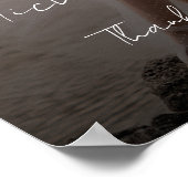 Welkomstbord voor bruiloft met foto poster (Hoek)