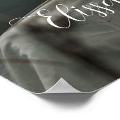 Welkomstbord voor bruiloft met foto poster (Hoek)