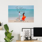 Welkomstbord voor bruiloft met foto's, bruiloft fo poster (Thuiskantoor)