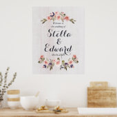 Welkomstbord voor bruiloft poster (Keuken)