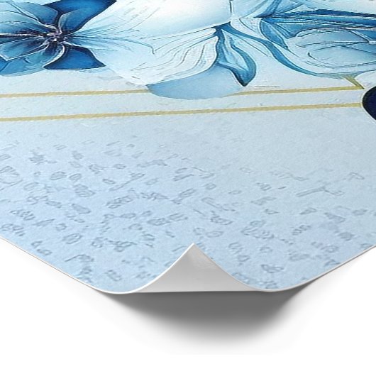 Welkomstbord voor bruiloft poster (Hoek)