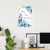 Welkomstbord voor bruiloft poster (Thuiskantoor)