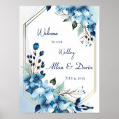 Welkomstbord voor bruiloft poster (Voorkant)