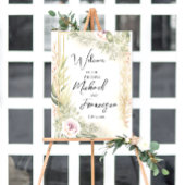 Welkomstbord voor bruiloft poster