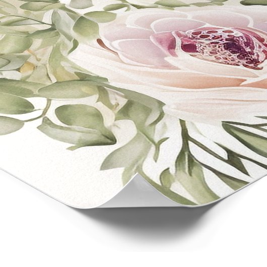 Welkomstbord voor bruiloft poster (Hoek)