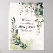 Welkomstbord voor bruiloft poster (Voorkant)