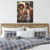 Welkomstbord voor de bruiloft op canvas (Insitu (Slaapkamer))