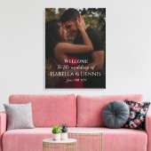 Welkomstbord voor de bruiloft op canvas (Insitu (Woonkamer))