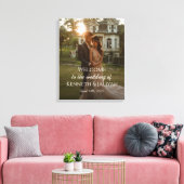 Welkomstbord voor de bruiloft op canvas (Insitu (Woonkamer))