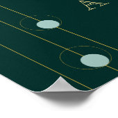 Welkomstbord voor Emerald and Gold Art Deco Weddin Poster (Hoek)