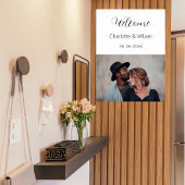 Welkomstbord voor foto-bruiloft poster