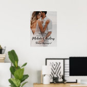 Welkomstbord voor foto-bruiloft poster (Thuiskantoor)