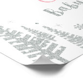 Welkomstbord voor het Baby shower van de winter, m Poster (Hoek)