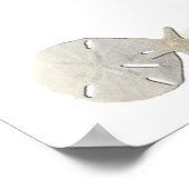 Welkomstbord voor het strand Wedding, zeeschelpen, Poster (Hoek)