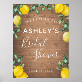 Welkomstbord voor leemons en Vrijgezellenfeest van Poster