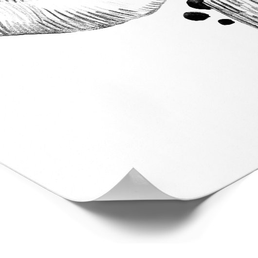 Welkomstbord voor olifant baby shower poster (Hoek)