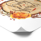 Welkomstbord voor Oostenrijkse herfst-douche Poster (Hoek)