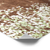 Welkomstbord voor Rustic Wood Baby's met een groot Poster (Hoek)