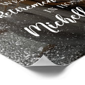 Welkomstbord voor verjaardagsfeest met foto poster (Hoek)