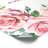 Welkomstbord voor zomerrozen poster (Hoek)