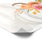 Welkomstbord waterverf Pumpkin Weddenschap Poster (Hoek)