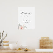 Welkomstbord Wildflower Weddenschap Poster (Keuken)