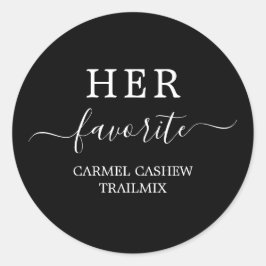 "Welkomstbox Sticker - haar favoriet"