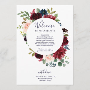 Welkomstbrief bruiloft interair hotel - Bourgogne Kaart