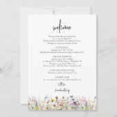 Welkomstbrief bruiloft Woonbloemen Feestdagenkaart (Voorkant)